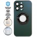 Capa iPhone 13 Pro - Vidro Metallic Magsafe Cangling Green